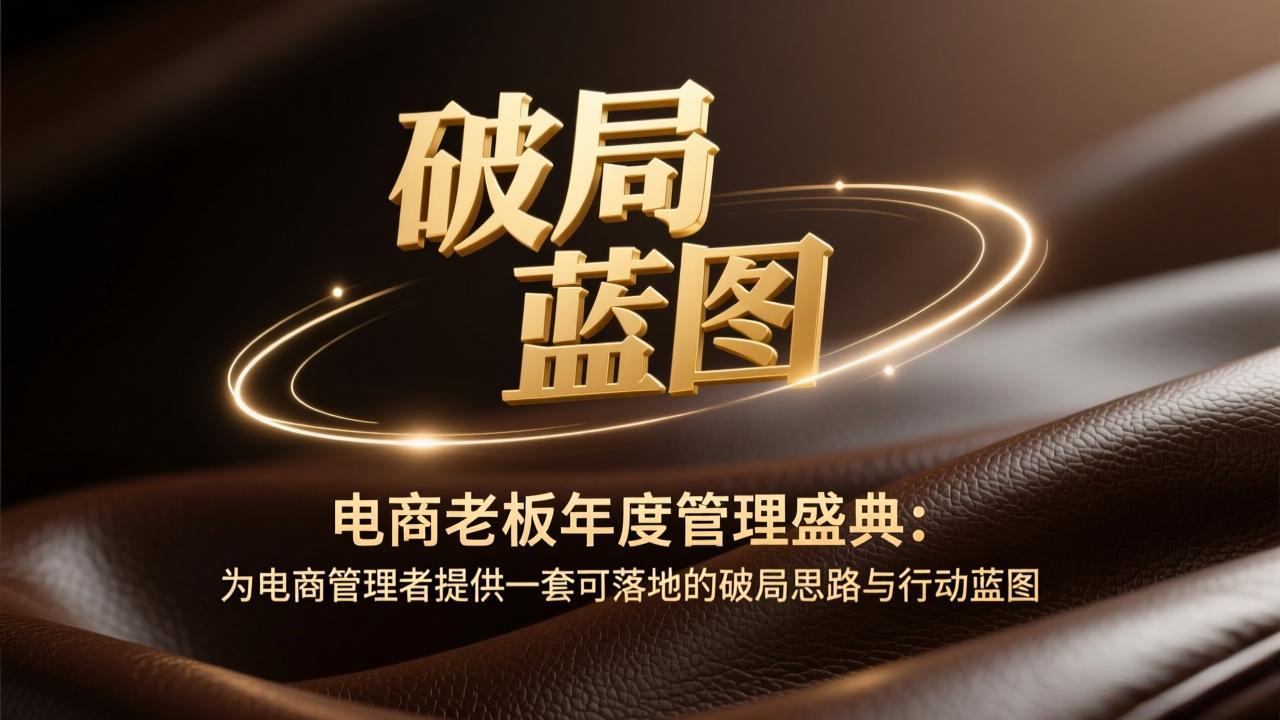 电商老板年度管理盛典：为电商管理者提供一套可落地的破局思路与行动蓝图-铜臭网
