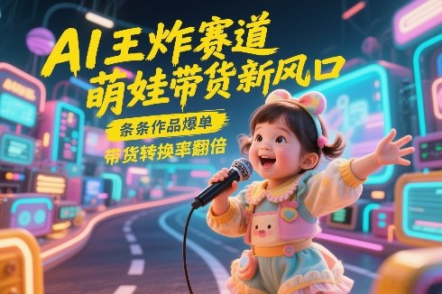 AI王炸赛道，萌娃带货新风口，条条作品爆单，带货转换率翻倍，核心逻辑拆解-铜臭网