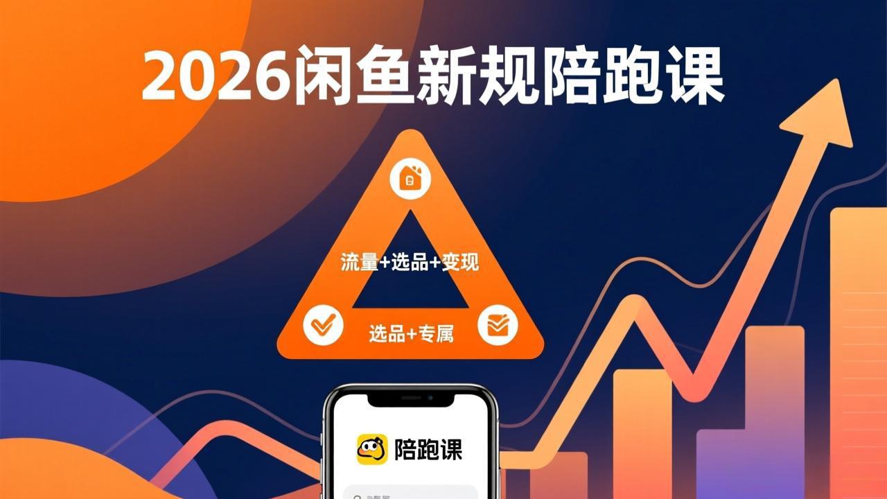 2026闲鱼高阶陪跑课全新上线，带你吃透新规玩转选品流量，从零搭建稳定变现盈利体系-铜臭网
