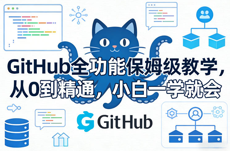 GitHub全功能保姆级教学，从0到精通，小白一学就会-铜臭网