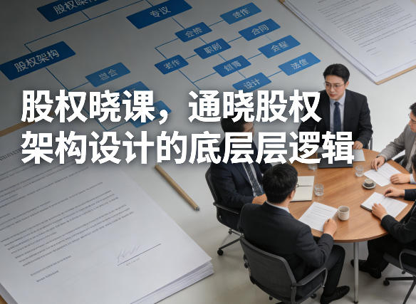 股权晓课，通晓股权架构设计的底层逻辑-铜臭网