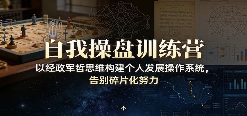 自我操盘训练营：以经政军哲思维构建个人发展操作系统，告别碎片化努力-铜臭网
