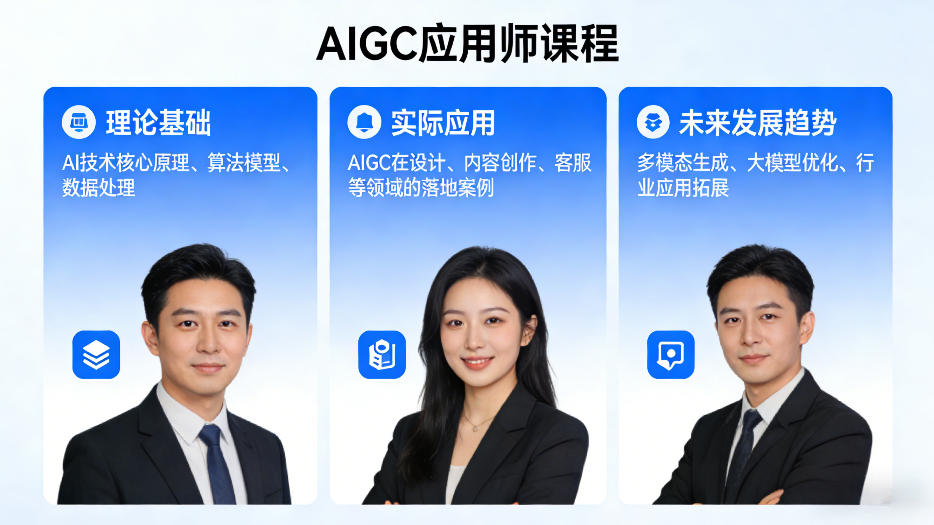 AIGC应用师课程，覆盖了AI技术的理论基础、实际应用、以及未来发展趋势-铜臭网
