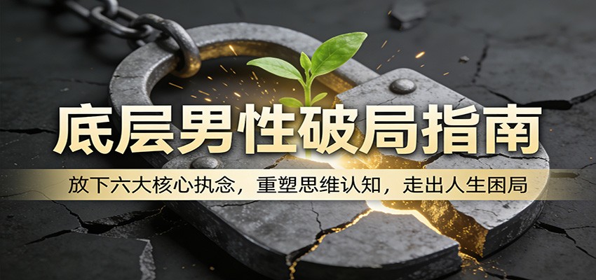 底层男性破局指南:放下六大核心执念,重塑思维认知,走出人生困局-铜臭网