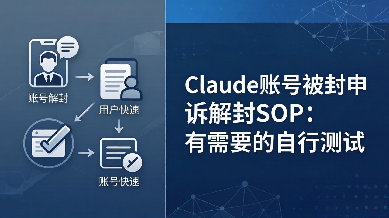 Claude账号被封申诉解封SOP：有需要的自行测试-铜臭网