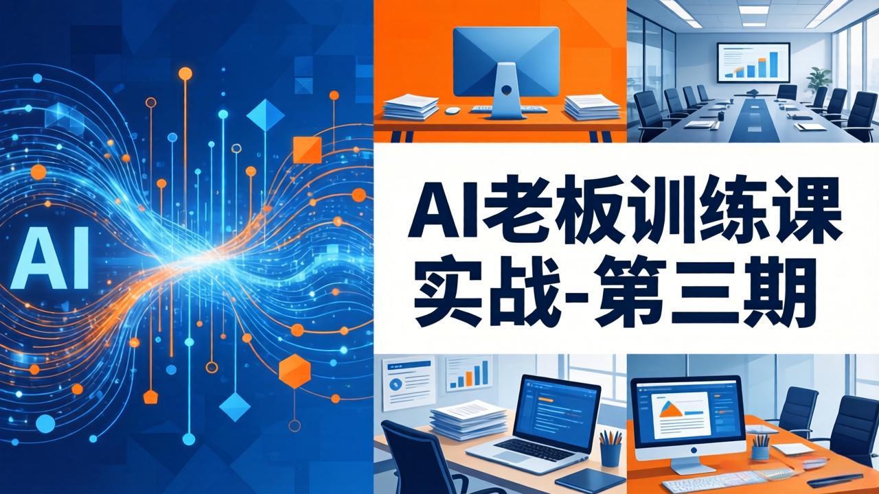AI老板训练课实战-第三期：AI+内容应用落地教学，从0到1打通AI变现完整路径-铜臭网