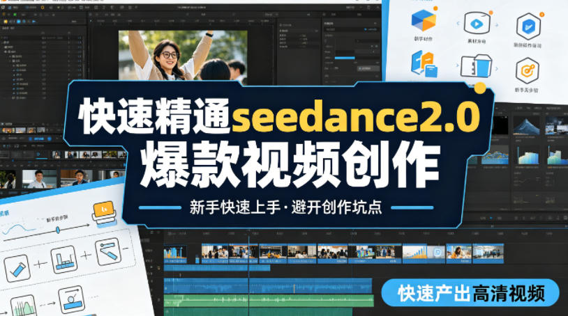 快速精通seedance2.0爆款视频创作，快速产出高清视频，避开大量创作坑点，新手也能快速上手-铜臭网