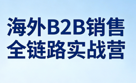 雨哥·海外B2B销售全链路实战营-铜臭网