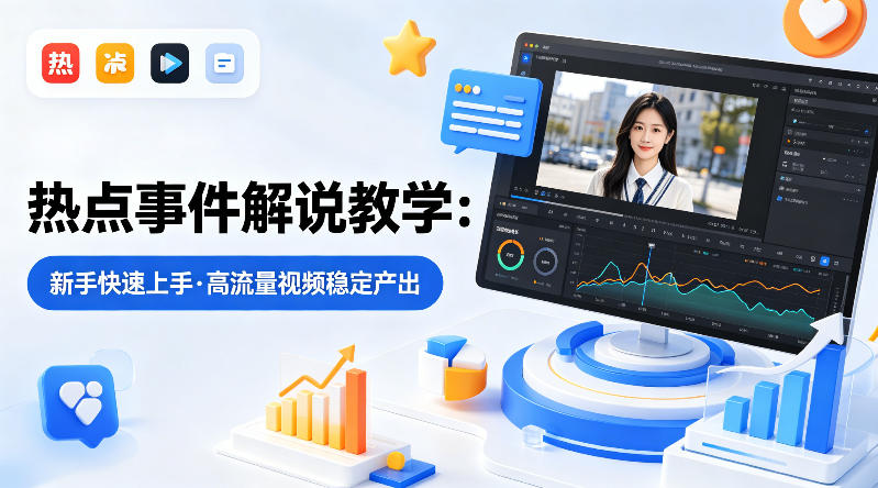 某大V的热点事件解说教学，新手也能快速上手，稳定产出高流量解说视频-铜臭网