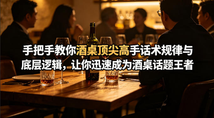 付费文章：手把手教你酒桌顶尖高手话术规律与底层逻辑，让你迅速成为酒桌话题王者(二十年全网独家经验分享)-铜臭网