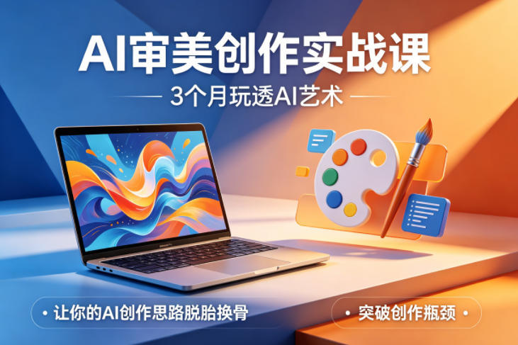 AI审美创作实战课，3个月玩透AI艺术，让你的AI创作思路脱胎换骨，突破创作瓶颈-铜臭网