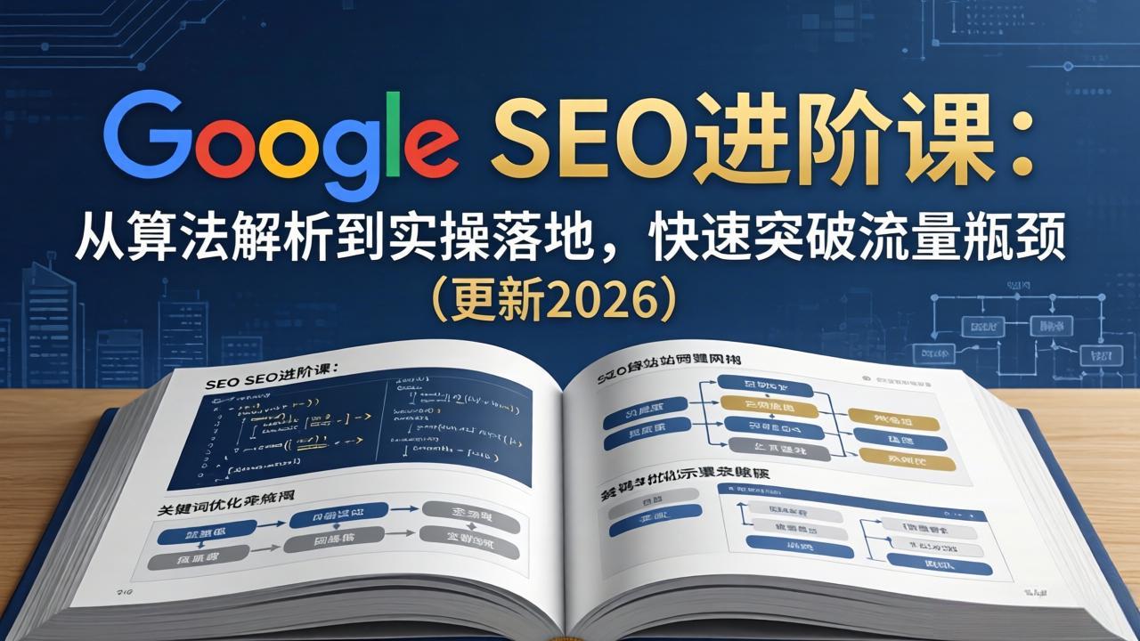 Google SEO进阶课：从算法解析到实操落地，快速突破流量瓶颈(更新2026-铜臭网