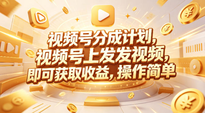 视频号分成计划，599元众筹的Red团队课程，视频号上发发视频，即可获取收益，操作简单-铜臭网