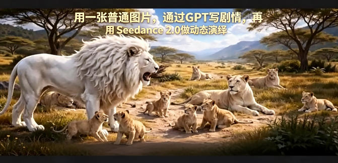 用一张普通图片，通过GPT写剧情，再用Seedance 2.0做动态演绎，居然能生成迪士尼风格搞笑动画-铜臭网