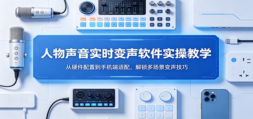 人物声音实时变声软件实操教学：从硬件配置到手机端适配，解锁多场景变声技巧-铜臭网