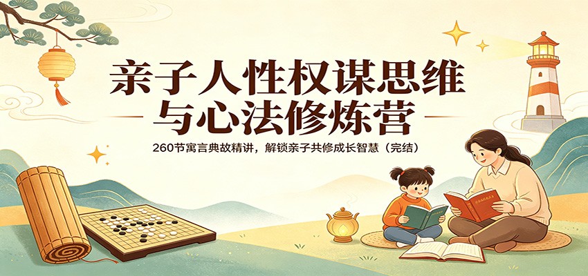 亲子人性权谋思维与心法修炼营：260节寓言典故精讲，解锁亲子共修成长智慧(完结)-铜臭网