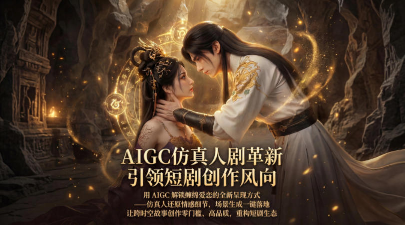 AIGC仿真人《合欢宗》短剧教学，用AIGC解锁缠绵爱恋的全新呈现方式，让跨时空故事创作零门槛、高品质，重构短剧生态-铜臭网