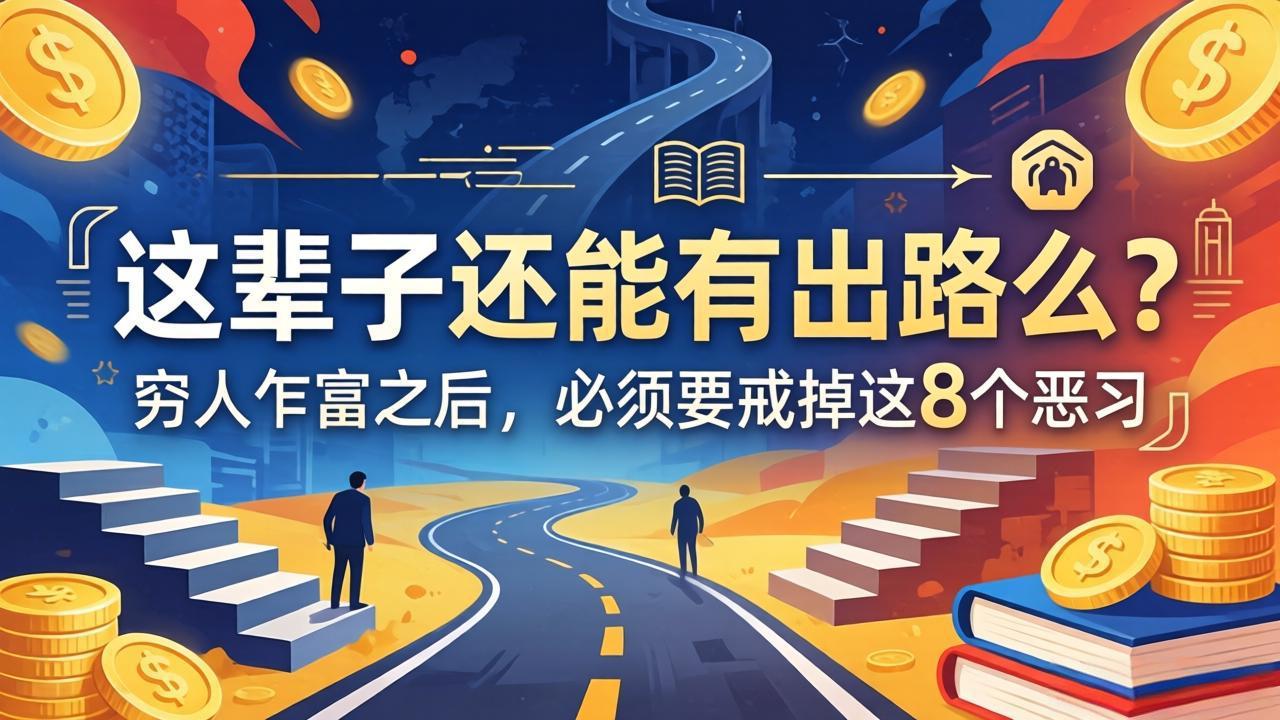 关于人生两篇付费文章【这辈子还能有出路么？】【穷人乍富之后，必须要戒掉这8个恶习】-铜臭网