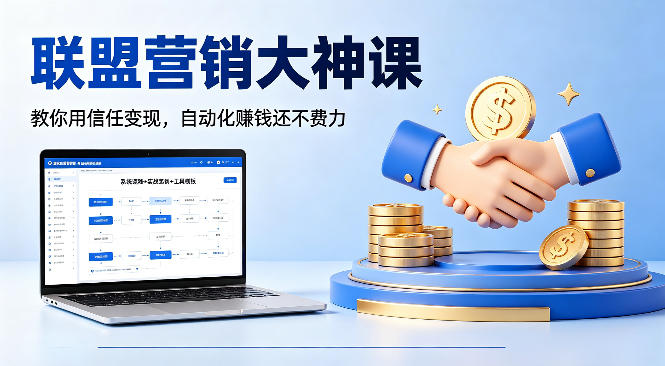 联盟营销大神课,教你用信任变现,自动化賺钱还不费力【原创双语字幕】-铜臭网