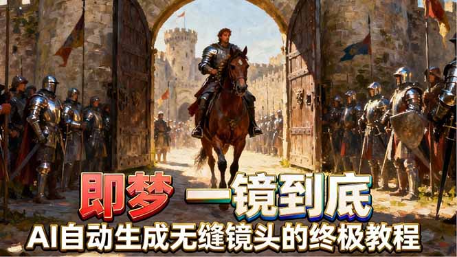 即梦AI一镜到底终极教程，智能补帧+运镜技巧，AI自动生成无缝丝滑长镜头高效出片-铜臭网