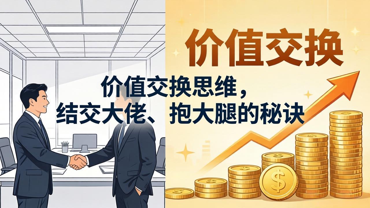 某付费文章：价值交换思维，结交大佬、抱大腿的秘诀-铜臭网
