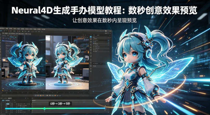Neural4D生成手办模型教程，让创意效果在数秒内呈现预览-铜臭网