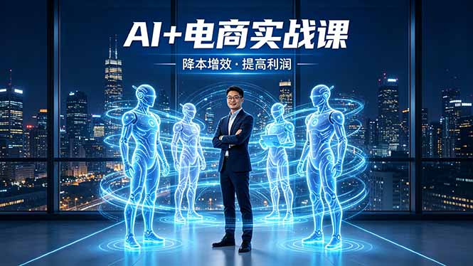 AI+电商实战课，1人+N个AI 智能体，把SOP变AI员工，实现降本增效提高利润-铜臭网