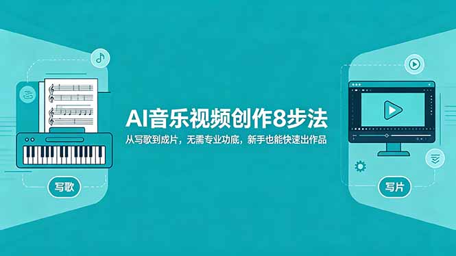 AI音乐视频创作8步法：从写歌到成片，无需专业功底，新手也能快速出作品-铜臭网