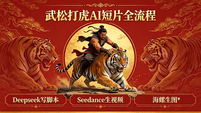武松打虎AI短片全流程：Deepseek写脚本+Seedance生视频+海螺生图-铜臭网