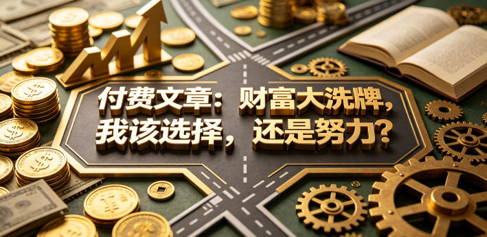 付费文章：财富大洗牌，我该选择，还是努力？-铜臭网