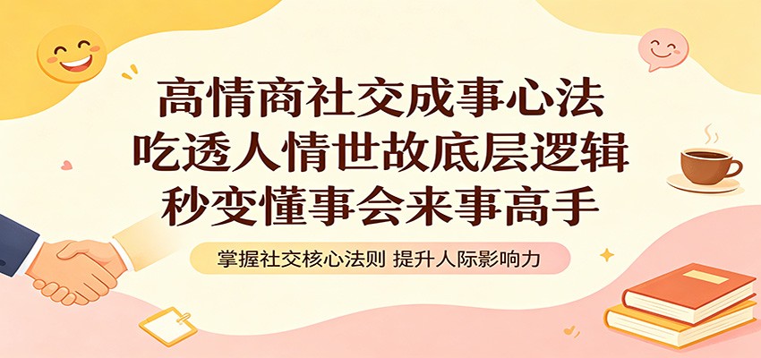 高情商社交成事心法：吃透人情世故底层逻辑，秒变懂事会来事高手-铜臭网