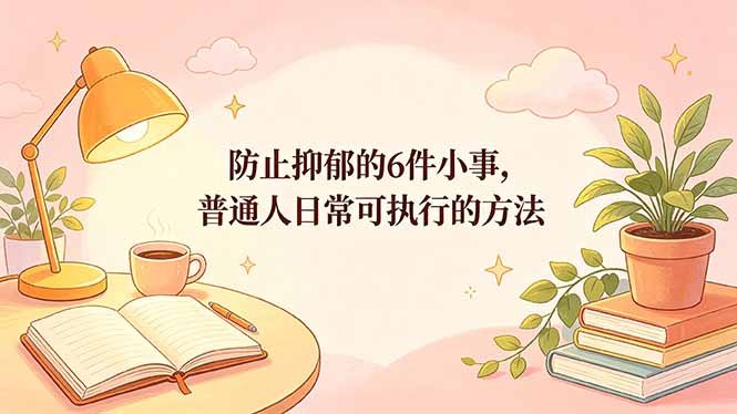 付费文章:防止抑郁的6件小事,普通人日常可执行的方法-铜臭网