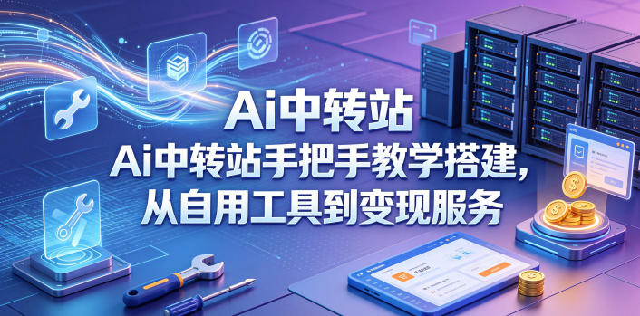 Ai中转站手把手教学搭建，从自用工具到变现服务-铜臭网