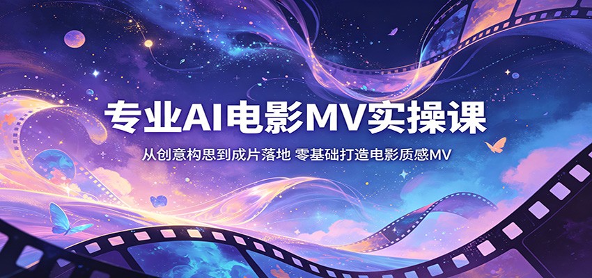 专业AI电影MV实操课：从创意构思到成片落地，零基础打造电影质感MV-铜臭网