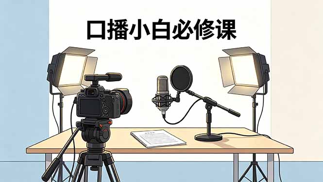 口播小白必修课：录像收音灯光设备+脚本撰写，搭专业级录制场景-铜臭网