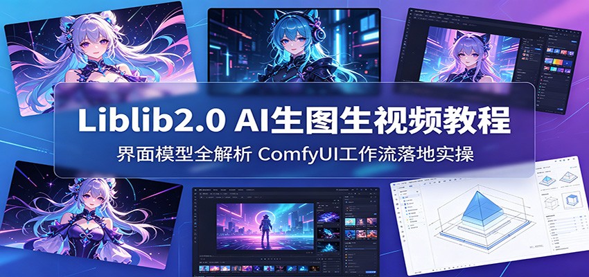 Liblib2.0 AI生图生视频教程：界面模型全解析，ComfyUI工作流落地实操-铜臭网