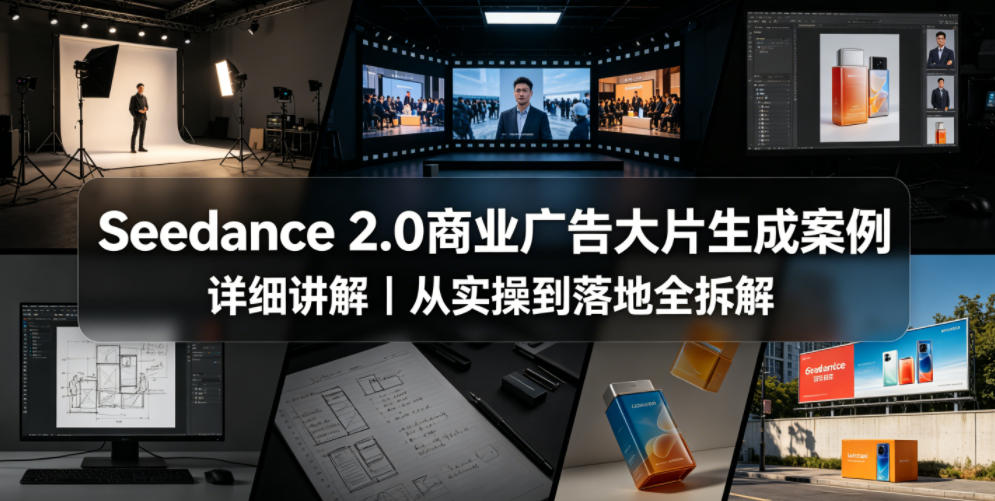 Seedance 2.0商业广告大片生成案例详细讲解|从实操到落地全拆解-铜臭网