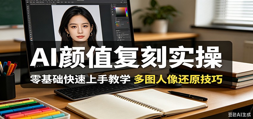 AI颜值复刻实操，零基础快速上手教学，多图人像还原技巧-铜臭网