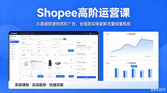 Shopee高阶运营课-2026年5月更新,从基础搭建到高阶广告,全链路实操破解流量销量瓶颈-铜臭网