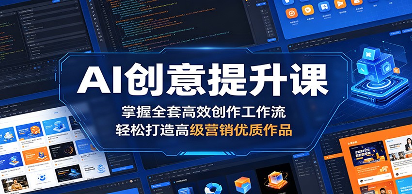 AI创意提升课：掌握全套高效创作工作流，轻松打造高级营销优质作品-铜臭网