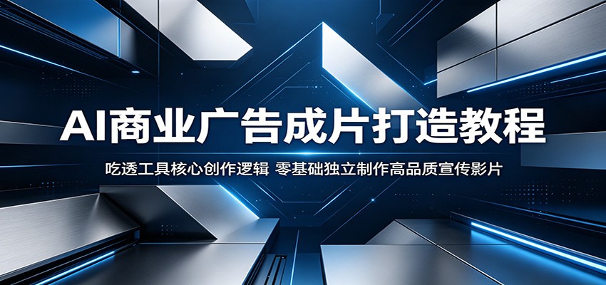 AI商业广告成片打造教程：吃透工具核心创作逻辑，零基础独立制作高品质宣传影片-铜臭网