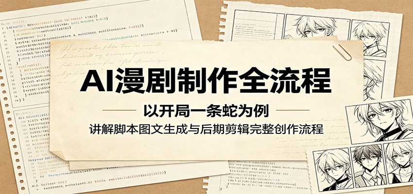 AI漫剧制作全流程：以开局一条蛇为例，讲解脚本图文生成与后期剪辑完整创作流程-铜臭网