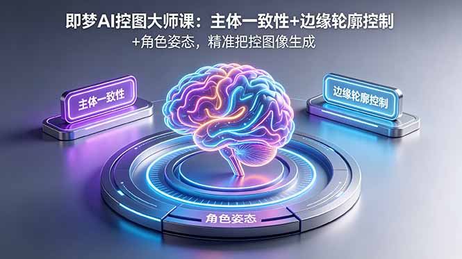 即梦AI控图大师课：主体一致性+边缘轮廓控制+角色姿态，精准把控图像生成-铜臭网