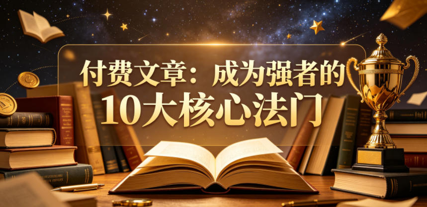 付费文章：成为强者的10大核心法门-铜臭网