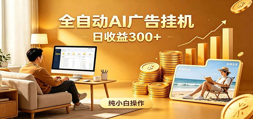AI风口项目,全程解放双手,后台自动运行赚取收益,每天稳定收益300+-铜臭网