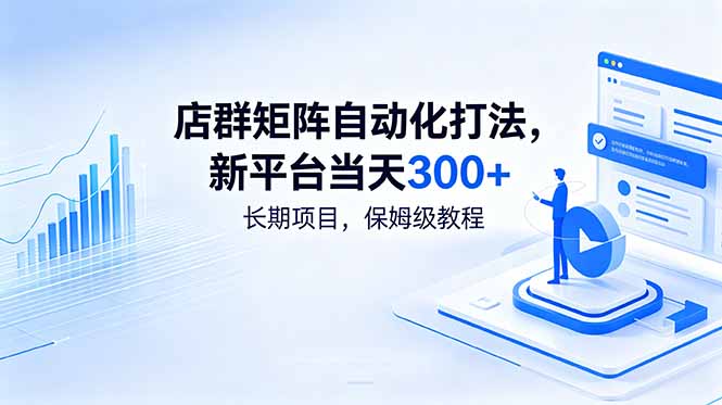 店群矩阵自动化打法,新平台当天300+,长期项目,保姆级教程-铜臭网