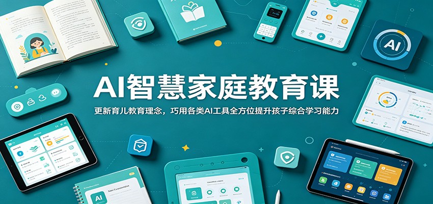 AI智慧家庭教育课:更新育儿教育理念,巧用各类AI工具全方位提升孩子综合学习能力-铜臭网