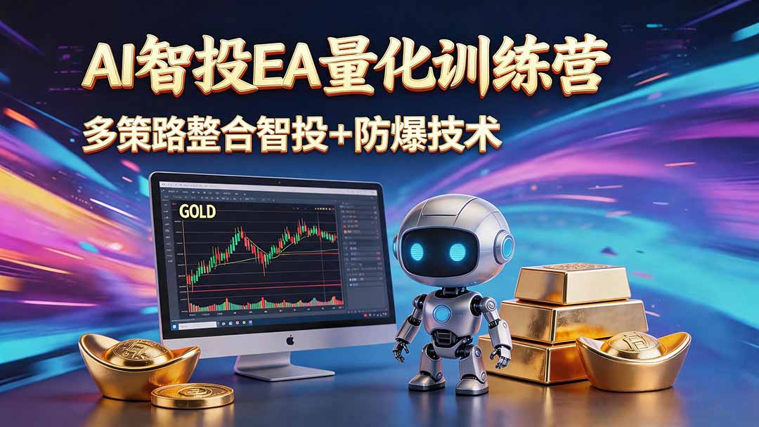 AI智投EA量化运营技术，自动化黄金操盘技术，小白也可以轻松上手日入1000+-铜臭网