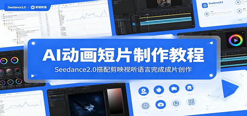 AI动画短片制作教程：Seedance2.0搭配剪映视听语言完成成片创作-铜臭网