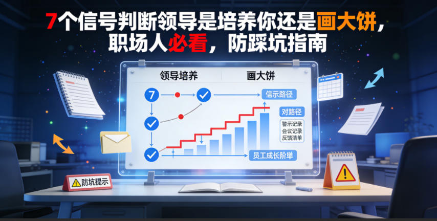 付费文章:7个信号判断领导是培养你还是画大饼,职场人必看,防踩坑指南-铜臭网